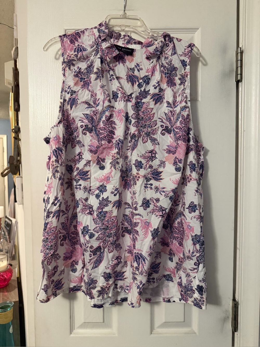 Lane Bryant Floral Sleeveless Camisole in Pink and Purple